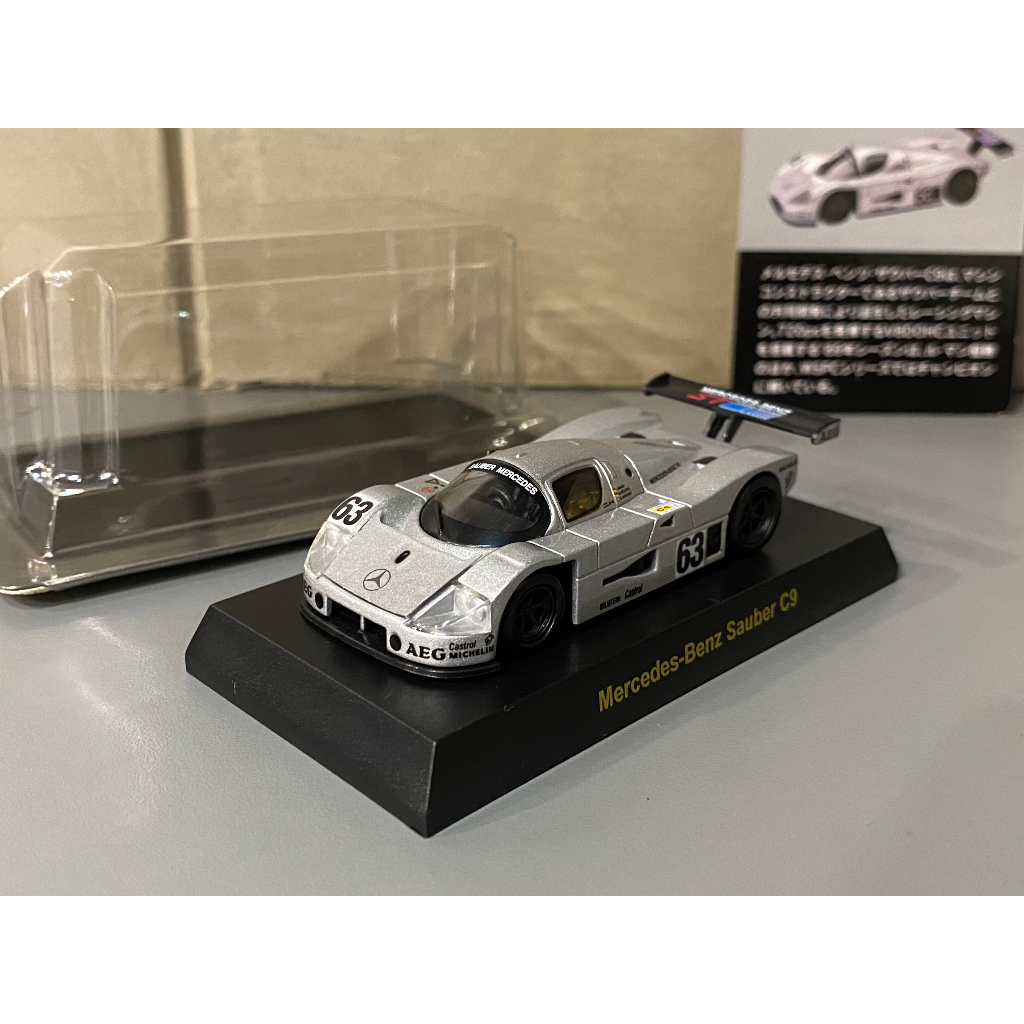 Voiture Miniature Kyosho 1/64 Mercedes-Benz Sauber C9 Le Mans 1989 - 2e Place, Occasion