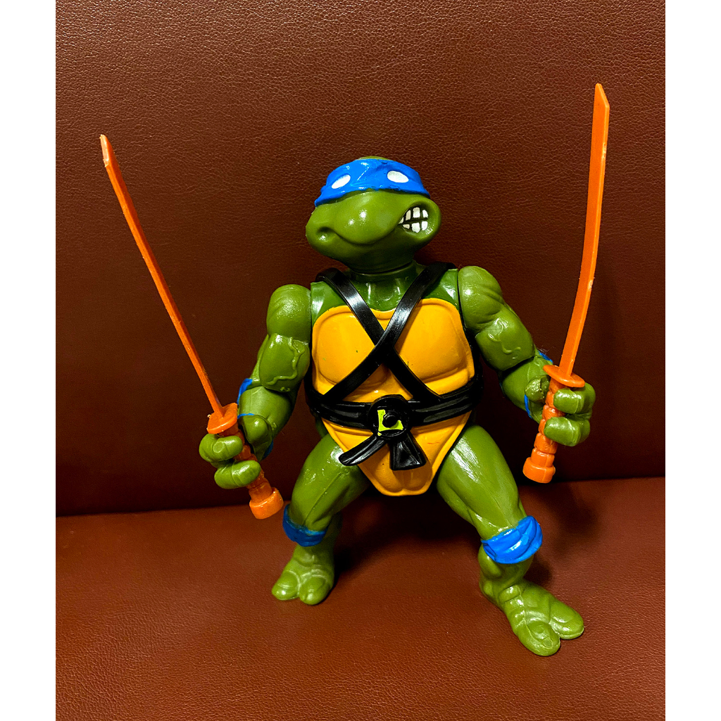 Playmates Toys TMNT Leonardo 美版1988年彩星忍者龜李奧納多動作人偶