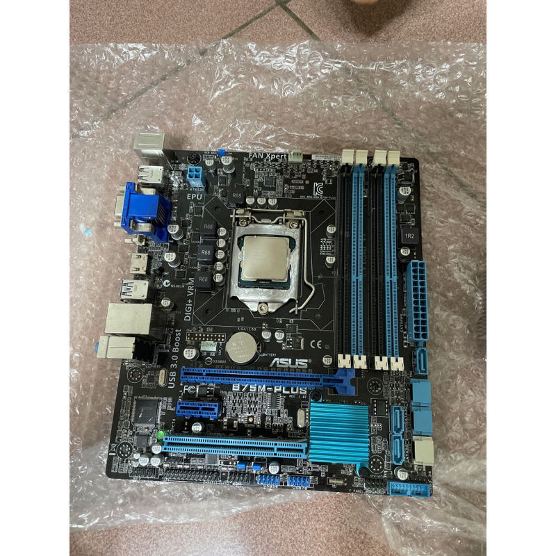 主機板B75M plus 4個記憶體插槽+i7 3770再送一顆風扇（便宜售出）！誒