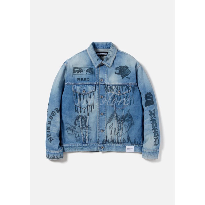 NEIGHBORHOOD 23AW FADE DENIM TYPE-3 JACKET 牛仔外套夾克| 蝦皮購物