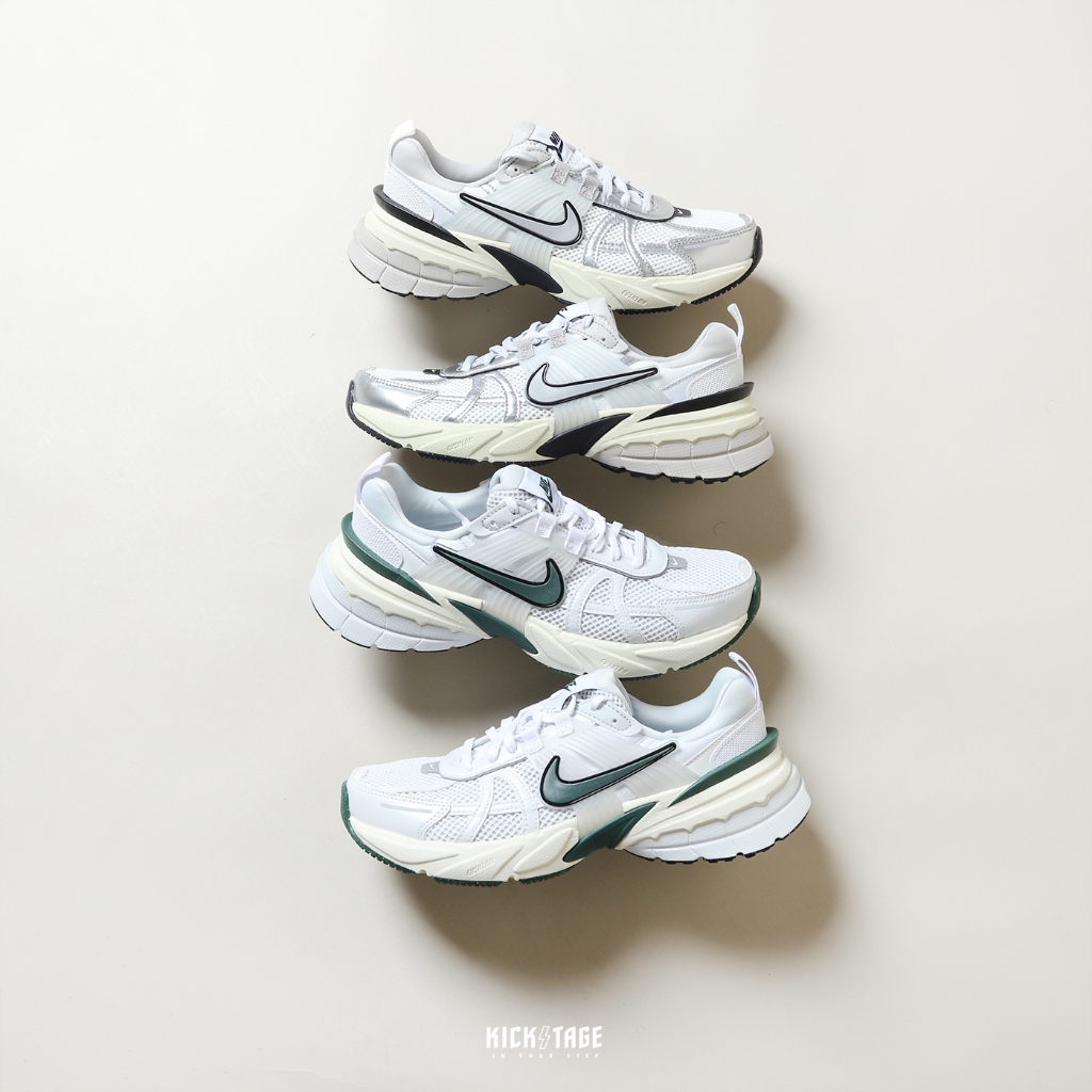NIKE V2K Run Runtekk 白銀白綠做舊復古老爹鞋男女鞋【FD0736