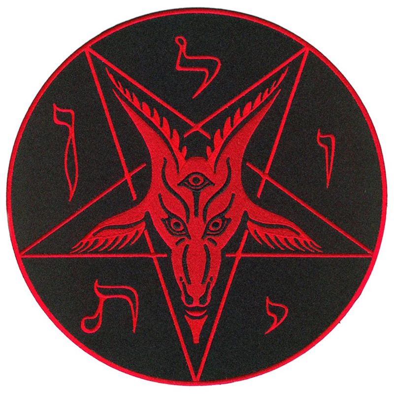 英國 Kreepsville 666 - Satanic Circle 巨無霸撒旦 刺繡 電繡 大背章 | 蝦皮購物