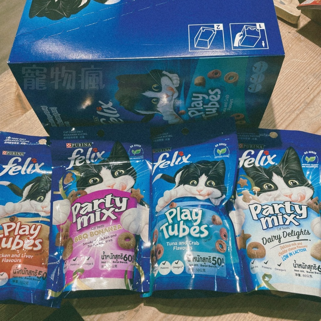 香酥捲 PURINA PARTY MIX FELIX 香酥餅 香脆餅 貓脆餅Play tubes 蝦皮購物
