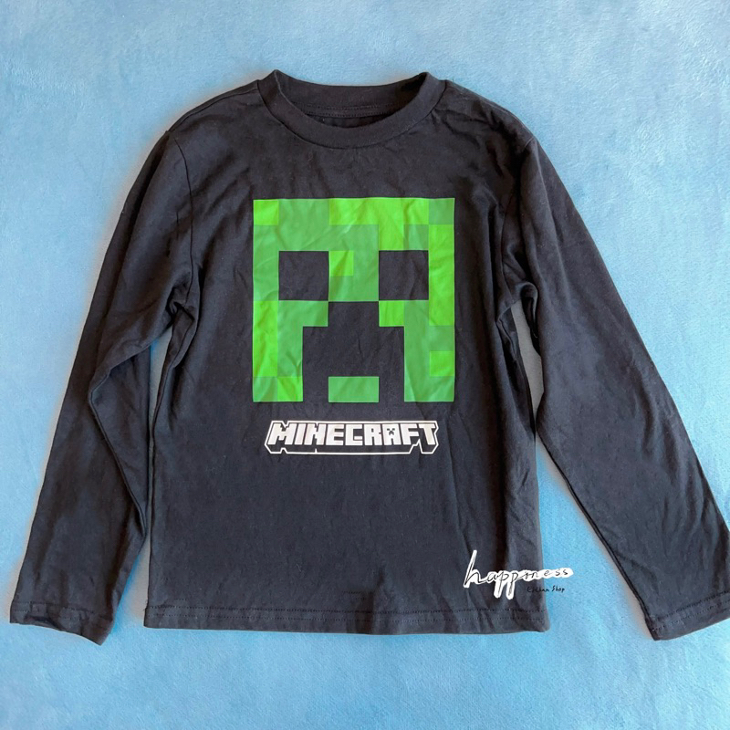 衣斯坦寶｜英國正版 當個創世神 Minecraft 長袖 上衣 長T 衣服 麥塊 史蒂夫 苦力怕 我的世界 | 蝦皮購物