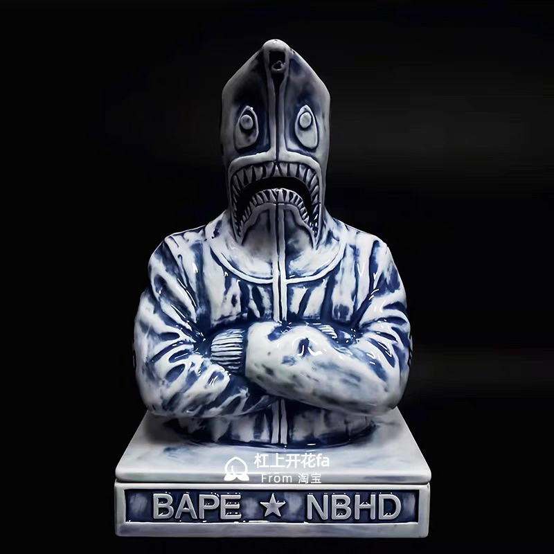NEIGHBORHOOD BAPE APE INCENSE CHAMBER NBHD聯名*鯊魚線香座 NEIGHBORHOOD BAPE APE INCENSE CHAMBER NBHD聯名*鯊魚線香座