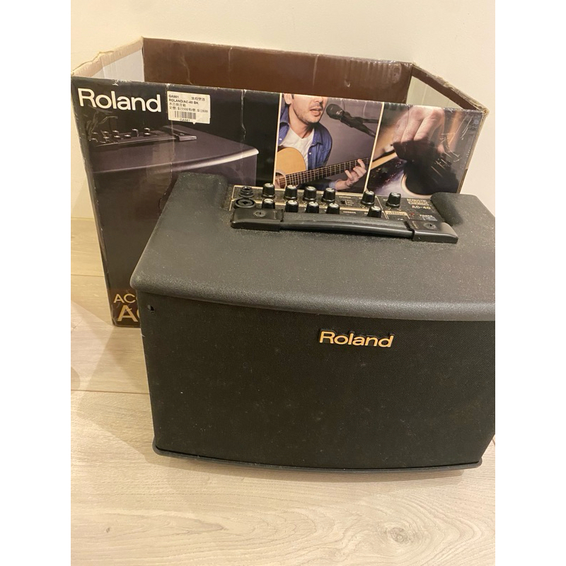 ROLAND AC40 BK 木吉他專用音箱 黑色款二手少用 | 蝦皮購物