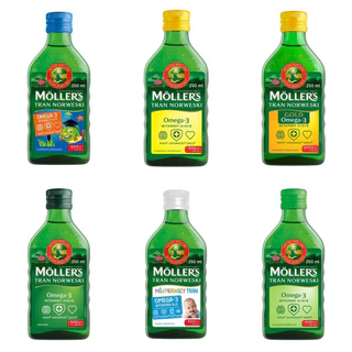 Mollers挪威魚油250ml 檸檬/蘋果/水果口味齊全 嬰兒/孩童/成人 深海魚油 鱈魚肝油