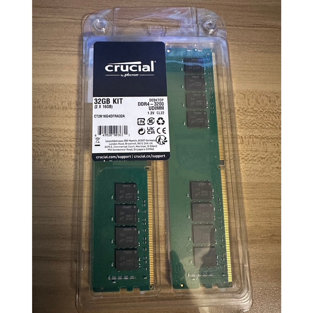 2022新春福袋 Crucial DDR4-3200 16GBx2 CT2K16G4DFRA32A - PC/タブレット