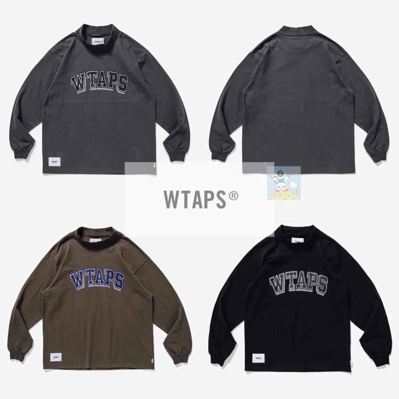 WTAPS 20SS DAWN MOCK NECK LS / TEE. COTTON 長袖T恤| 蝦皮購物