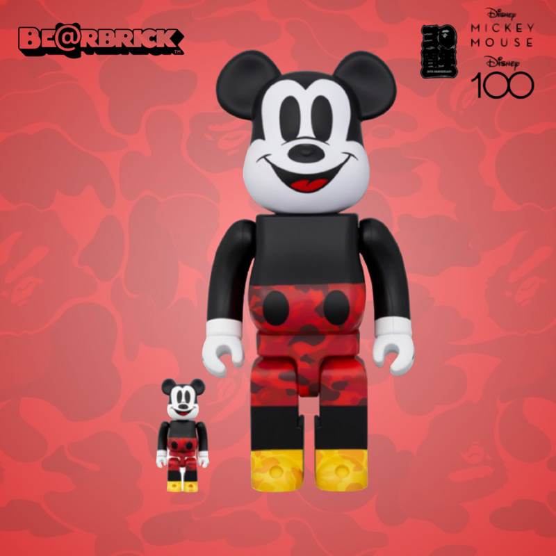 🖇️預購文🖇️ BE@RBRICK BAPE(R) MICKEY MOUSE COLOR 400％+