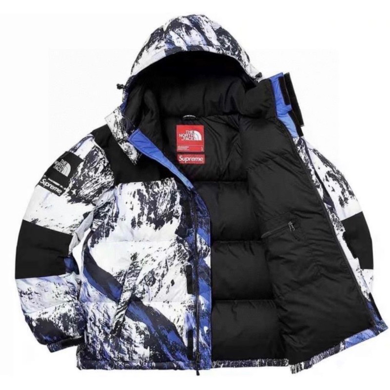 現貨】Supreme 聯名The North Face Mountain 長袖雪山羽絨衣外套防風