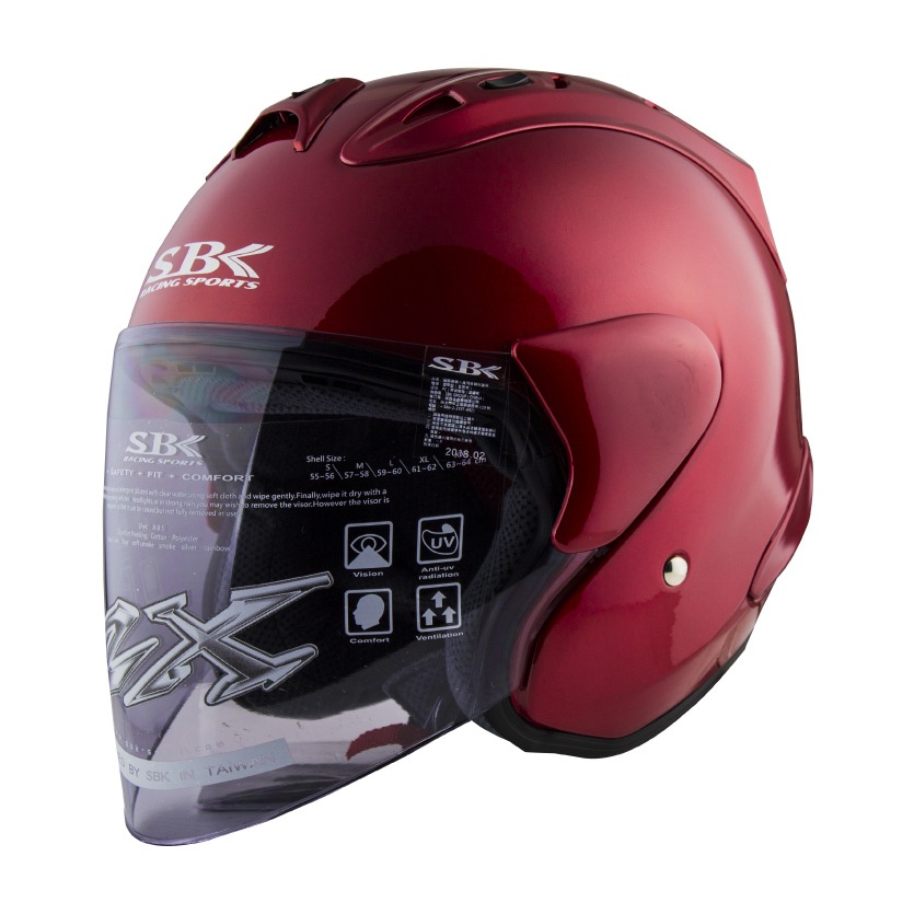半キャプ 優惠特價】SBK ZX 素色半罩安全帽四分之三3/4 ONSALE | 蝦皮購物