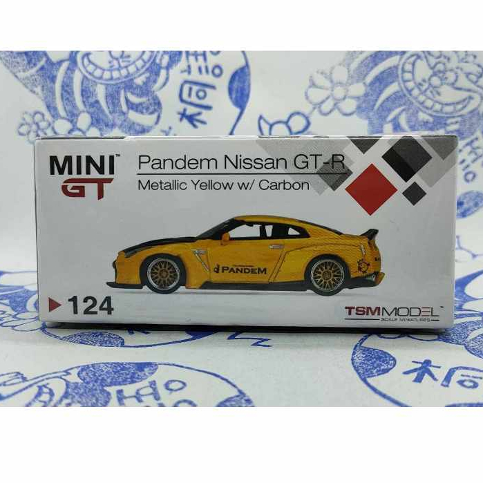 交換無料！ MINI DUCKTAIL GT 124 #124 Pandem Nissan Yellow GT-R 