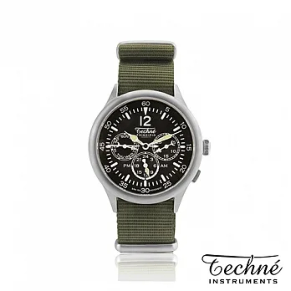 Techne’瑞典設計軍錶 MERLIN梅林296三眼系列 質感軍綠 – TE296.022 | 蝦皮購物