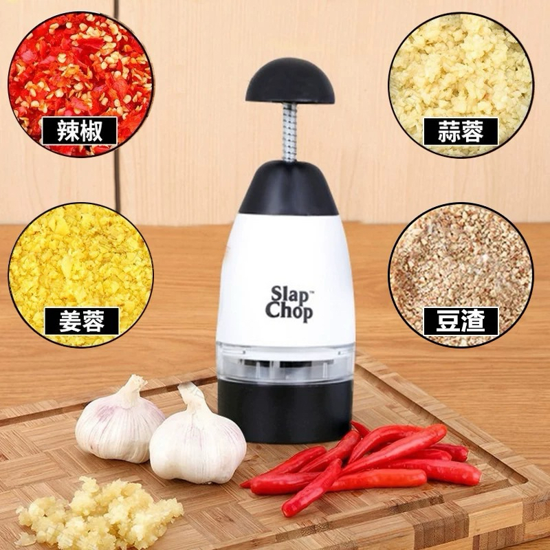 ♚新品現貨♚Slap chop 神奇拍拍刀 蒜泥器 多功能手壓式碎 不鏽鋼 W型刀片 可拆洗 香料 副食品廚房神器 便利 | 蝦皮購物