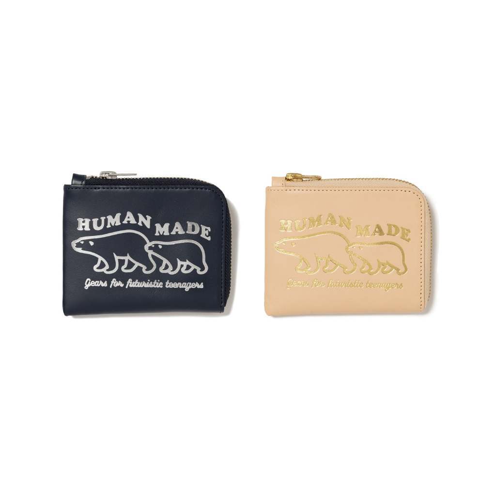 AirRoom 正品現貨 2023AW HUMAN MADE LEATHER ZIP WALLET 零錢包 北極熊 | 蝦皮購物