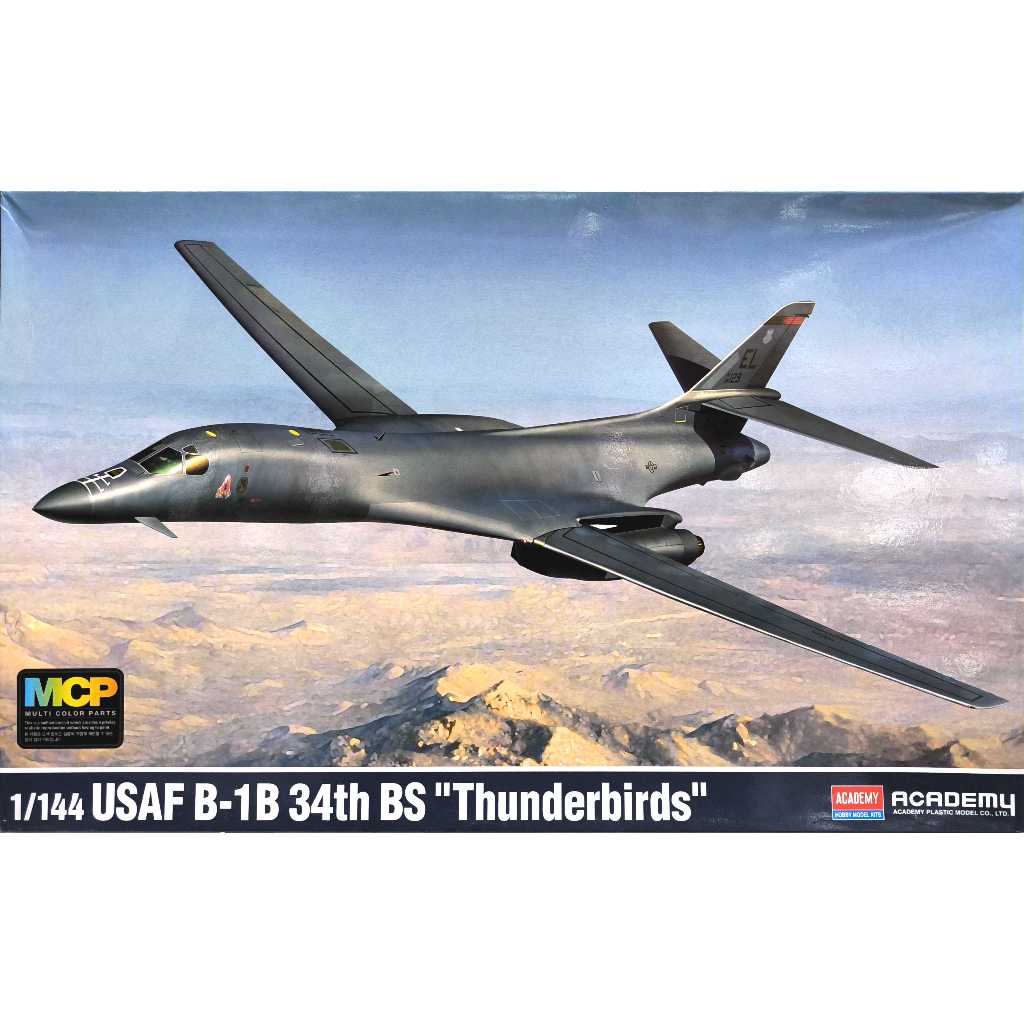 ACADEMY 愛德美 1/144 USAF B-1B 槍騎兵戰略轟炸機 34th BS Thunderbirds | 蝦皮購物