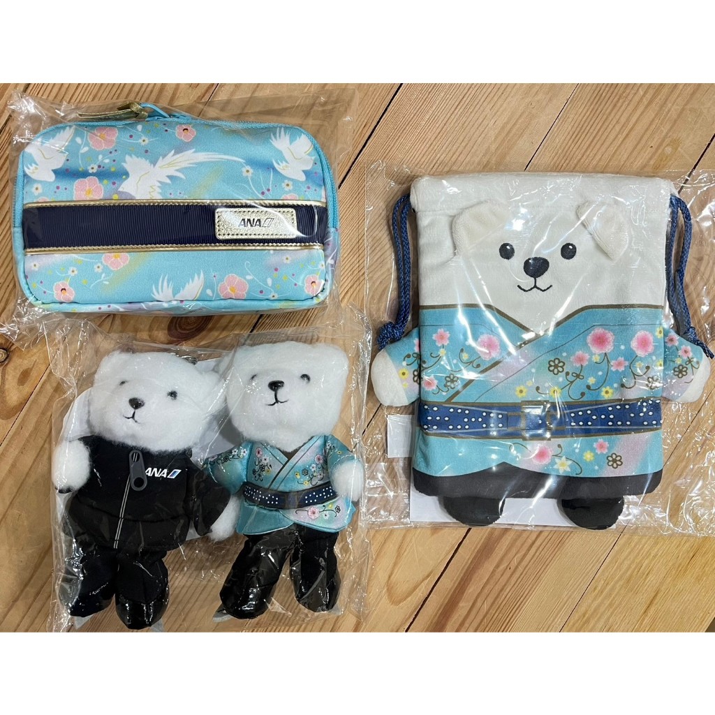 現貨YUZU 羽生結弦X ANA 全日空日航天與地比賽/練習服小熊娃娃吊飾