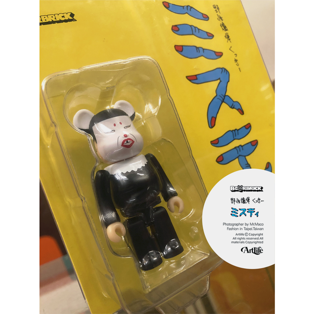 ArtLife @ MEDICOM Be@rbrick 100% 野性爆彈くっきーミスティ超