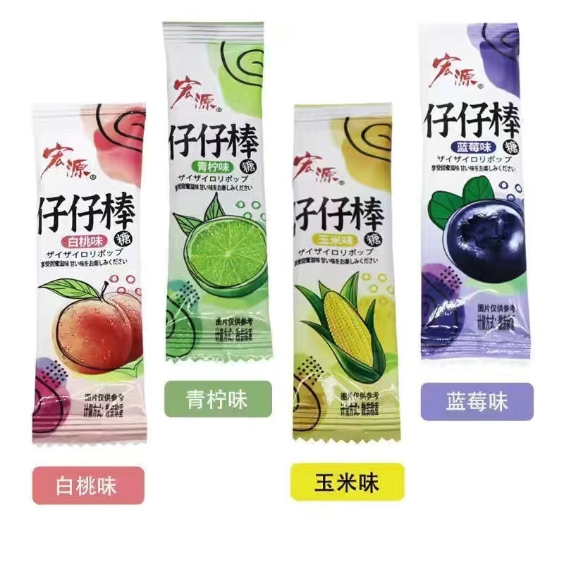 【媽咪，甜甜屋】宏源 仔仔棒 水果糖果 4g/個 多口味 棒棒糖 童年 懷舊 兒童 小零食 | 蝦皮購物