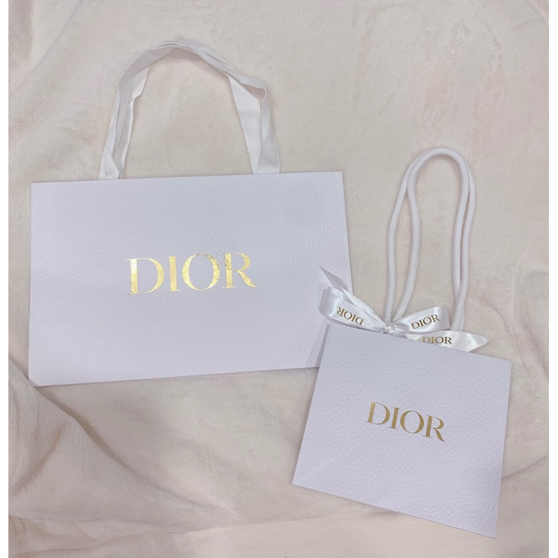 DIOR 專櫃紙袋dior 手提袋禮品袋長紙袋小紙袋| 蝦皮購物