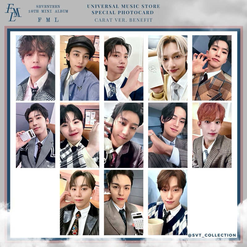 SEVENTEEN FML 迷10 Universal 日本環球音樂WEVERSR JAPAN 特典小卡