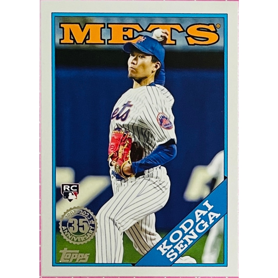 千賀滉大新人卡MLB 2023 Topps 35周年銀戳Kodai Senga 2T88-17 大都會