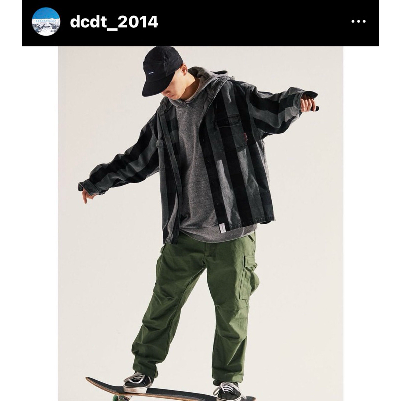 DESCENDANT 20SS SPICOLI HOODED LS SHIRT 黑格紋厚磅襯衫外套3