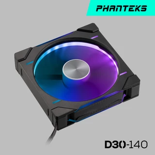 Phanteks 追風者D30-140 ARGB 黑色高階散熱風扇/單包裝/三包裝/正轉/反轉/厚度30mm