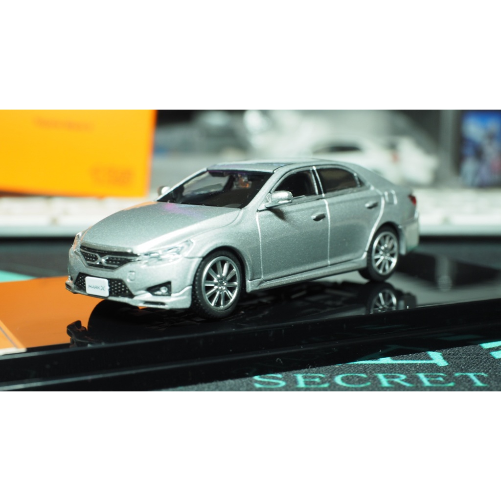 GCD 1/64 豐田TOYOTA Mark X 銳志銀色合金模型車前輪可轉向全新現貨