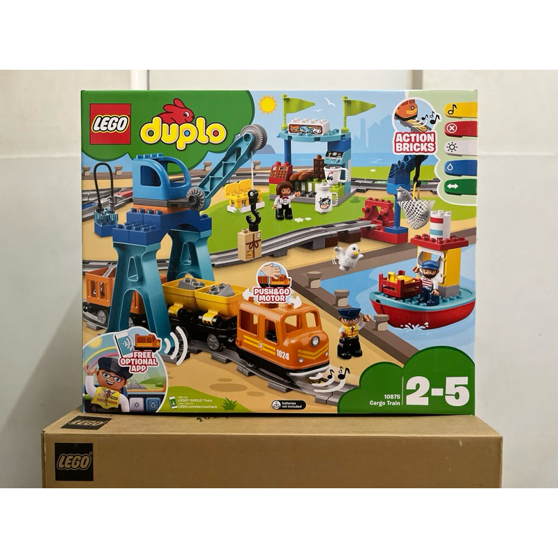 「奇奇蒂蒂」Lego 樂高 10875 Duplo 德寶 Cargo Train 貨運列車 | 蝦皮購物
