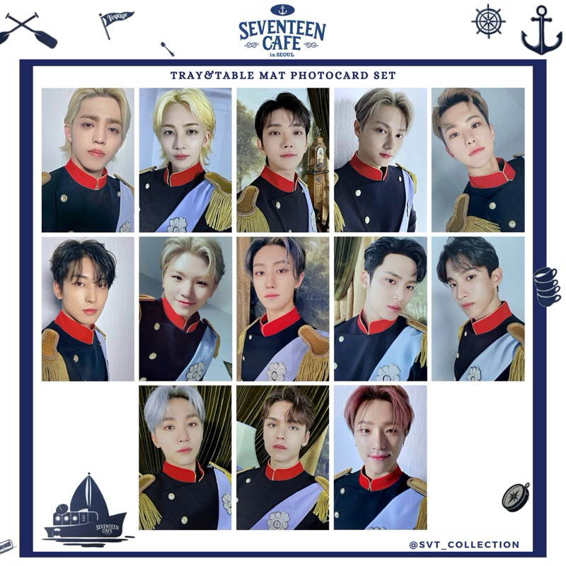 SEVENTEEN CAFE IN SEOUL 首爾咖啡廳小卡鐵盒卡甜品卡餐墊卡| 蝦皮購物