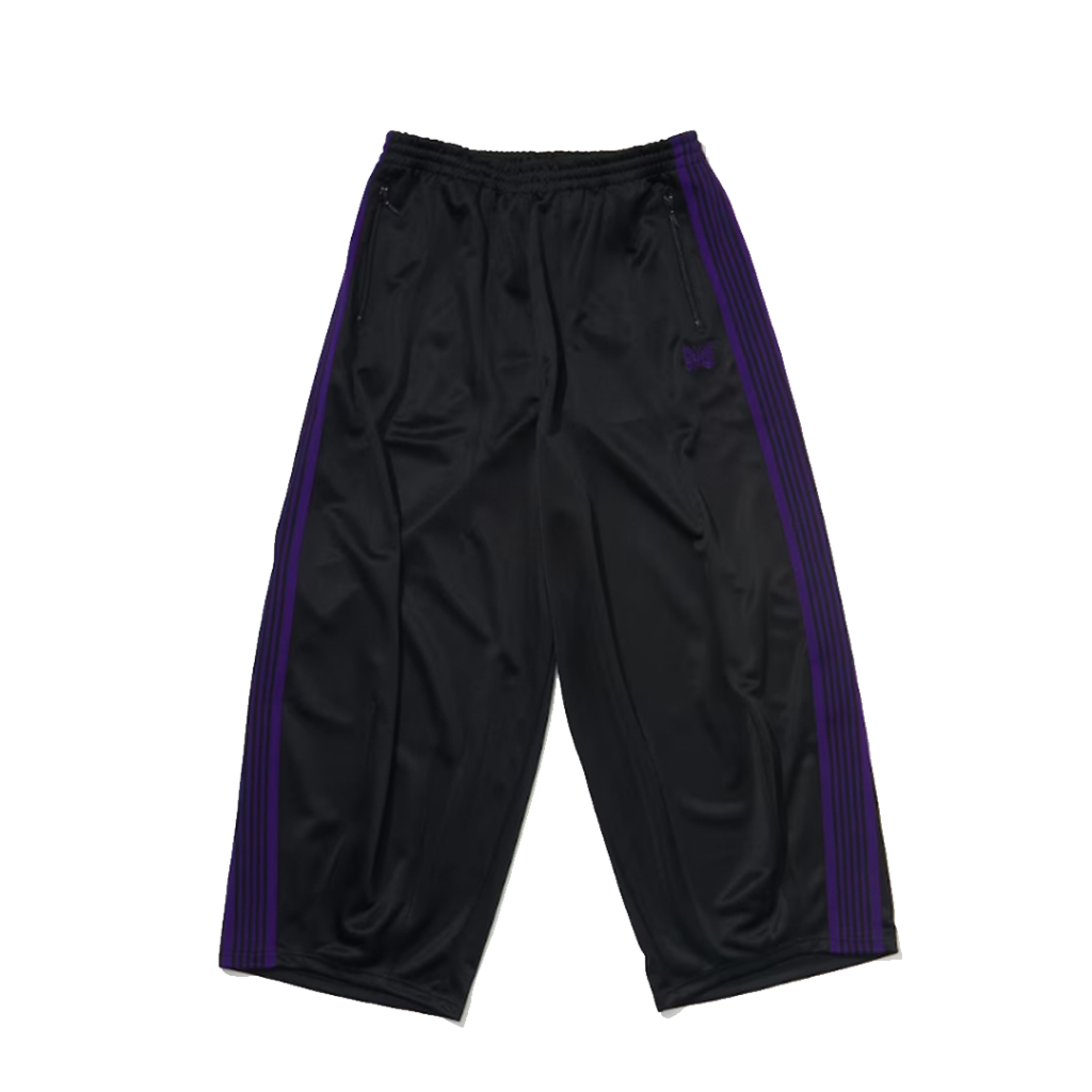 [FLOMMARKET]Needles x Freak's Store HD Track Pant 別注超寬 長褲 黑紫