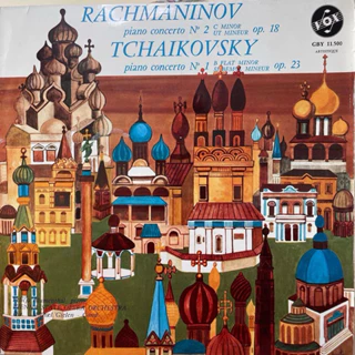 古典音樂黑膠：拉赫曼尼諾夫2號鋼琴協奏曲；柴可夫斯基1號鋼琴協奏曲/吉倫-維也納音樂協會管弦樂團