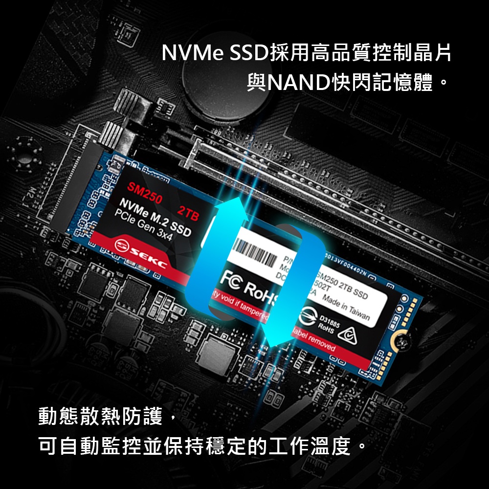 福利品) SEKC SM250 NVMe M.2 2280 PCIe 2TB SSD固態硬碟| 蝦皮購物