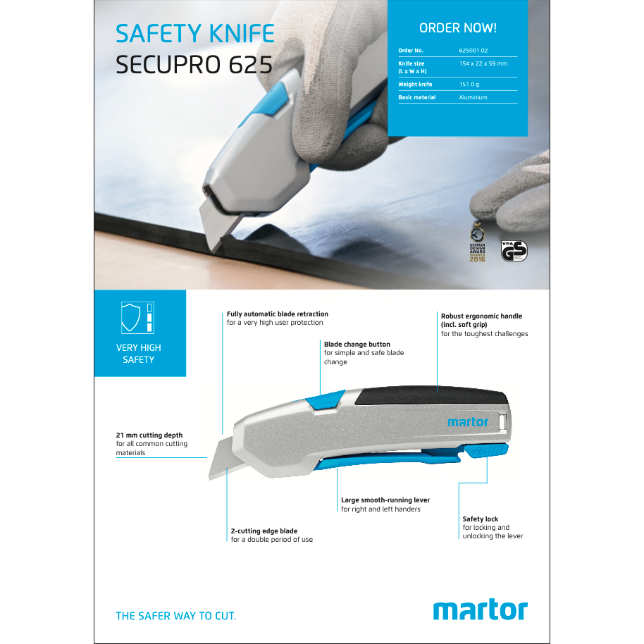 🇩🇪 martor 德國馬拓安全刀具 SECUPRO 625001 💯 原廠在台代理商 保證正品 大量採購 歡迎聊聊 ~ | 蝦皮購物