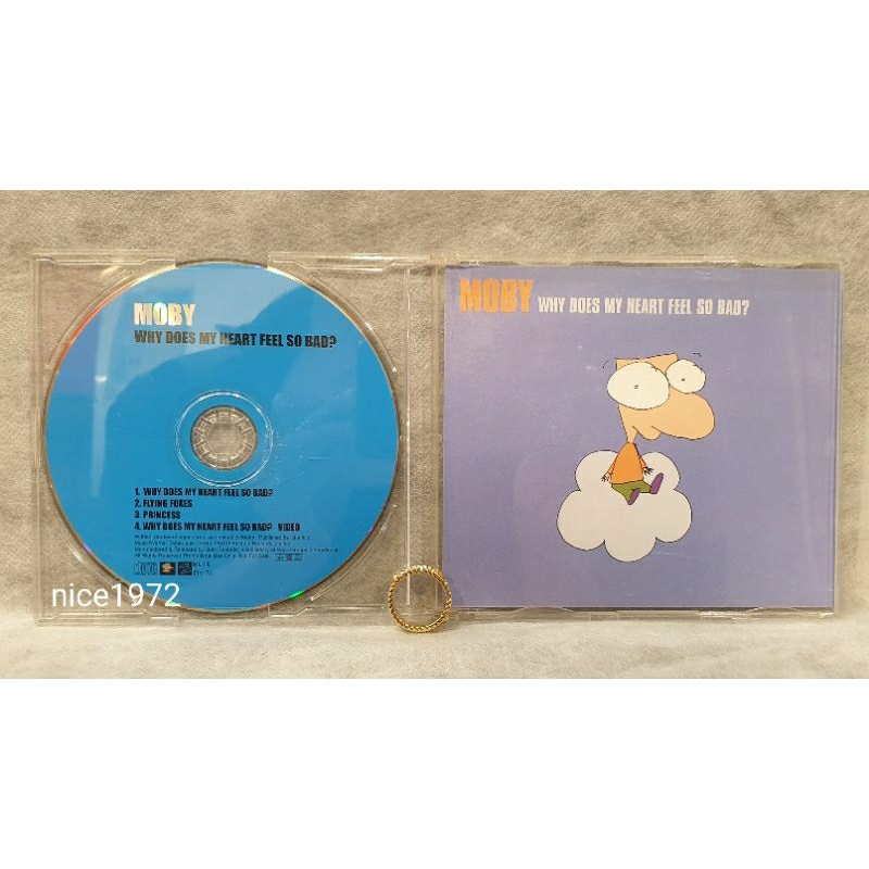 台版CD MOBY WHY DOES MY HEART FEEL SO BAD? 唱片公司珍貴宣傳單曲 絕版收藏 | 蝦皮購物