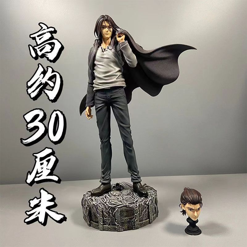 【限時折扣】進擊的巨人 GK Chikara 艾倫 耶格爾 力量 雙頭雕 公仔 艾連 葉卡 始祖巨人 手辦 模型 擺件 蝦皮購物