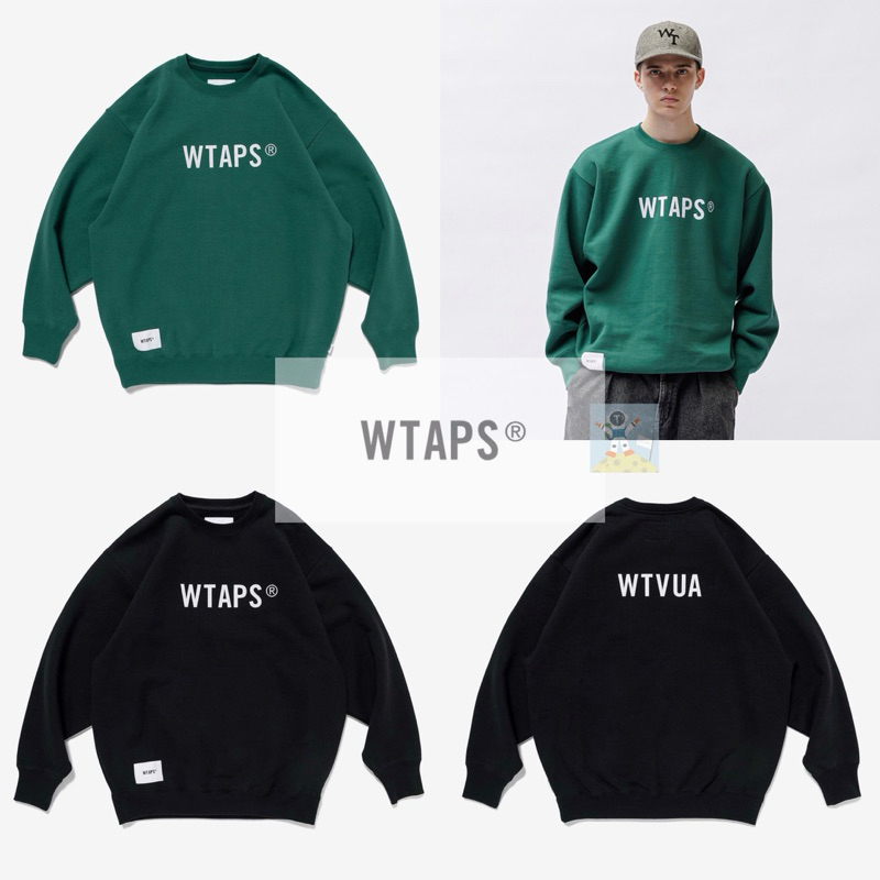 日本初の 24SS WTAPS SWEATER グリーン Lサイズ WTAPS SIGN 衛衣 上身及套裝