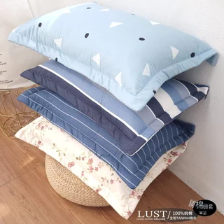 【LUST】100%純棉  厚枕套 枕套 /一顆入/台灣製造/厚枕套/鋪棉枕套