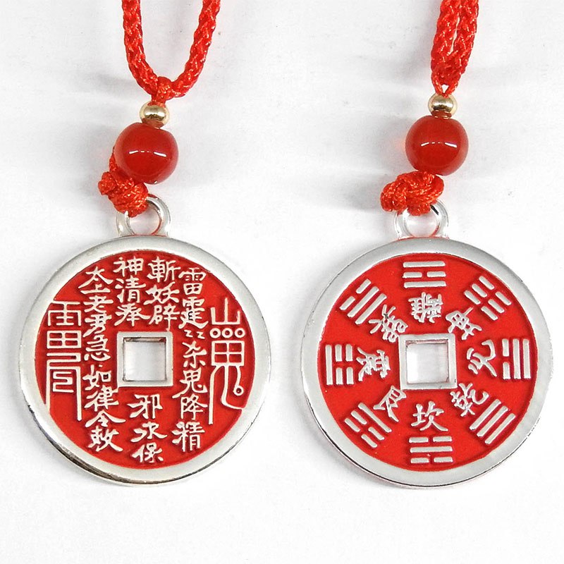 168開運坊】五行系列【隨身佩帶~保平安避車關~外圓內方八卦項鍊】開光