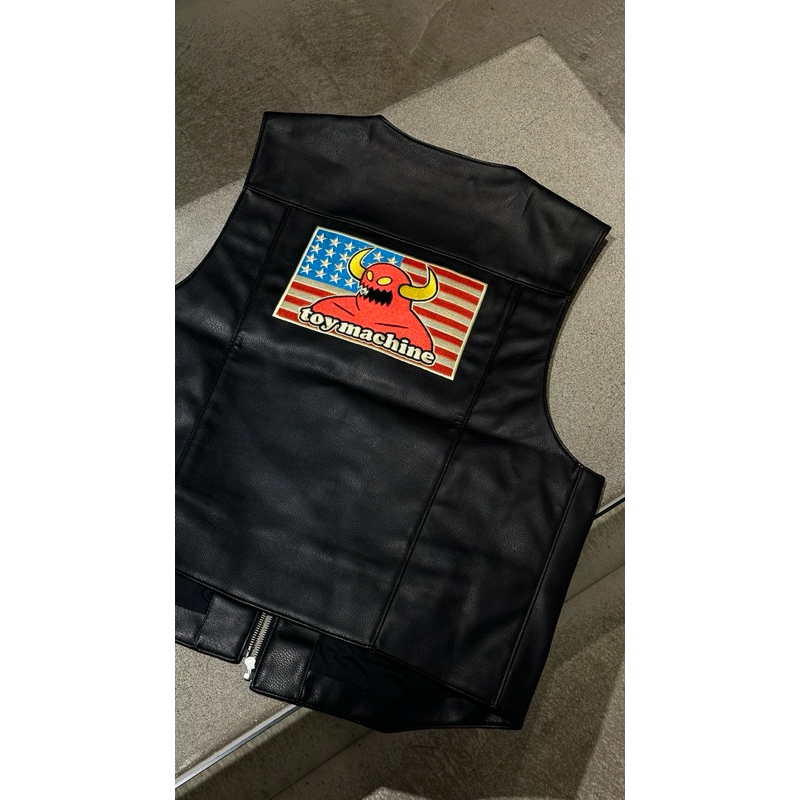 TS]Supreme Toy Machine FAUX LEATHER VEST背心| 蝦皮購物