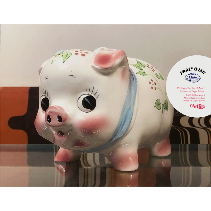 レア✨加藤工芸 豚 貯金箱 陶器 ピギーバンク ビッグサイズ 昭和