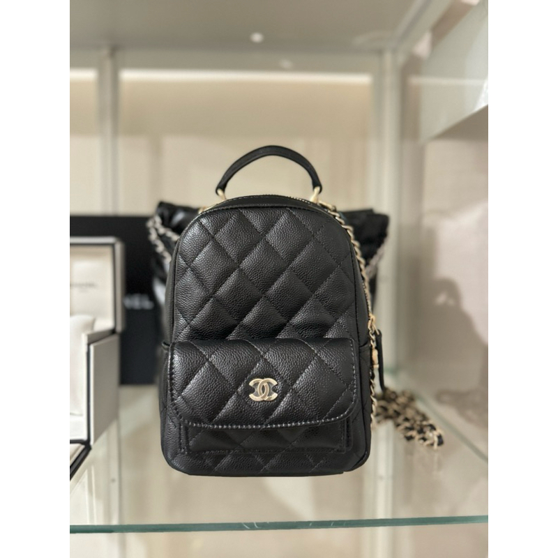 Chanel 24P 後背包 荔枝牛皮 | 蝦皮購物