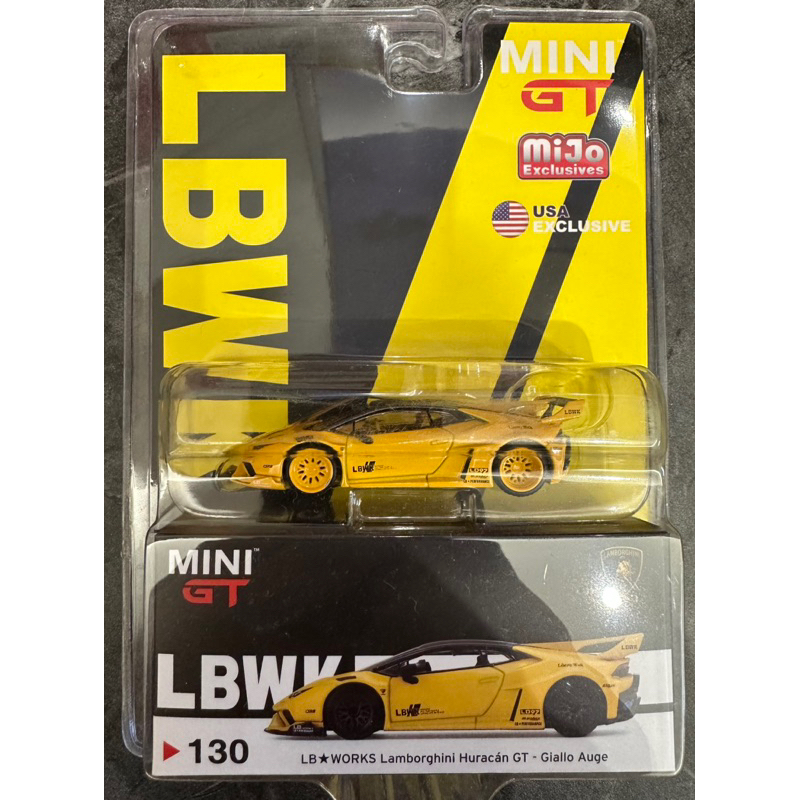 Mini Gt No.130 Lamborghini 藍寶堅尼Huracan GT LBWK 吊卡寶藏車錯輪