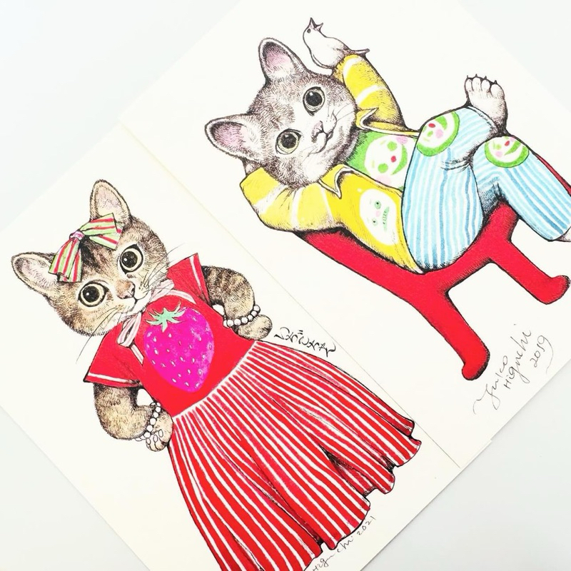 ヒグチユウコ𝗛𝗶𝗴𝘂𝗰𝗵𝗶 𝗬𝘂𝗸𝗼 樋口裕子明信片ぼーちゃん