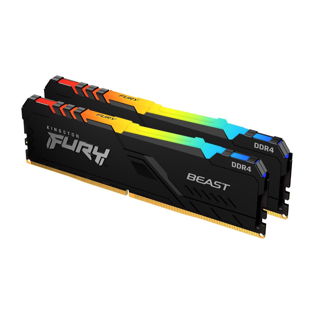 金士頓FURY DDR4 3600 RGB 雙通道記憶體(2支裝) 8GB*2 16GB*2 32GB*2