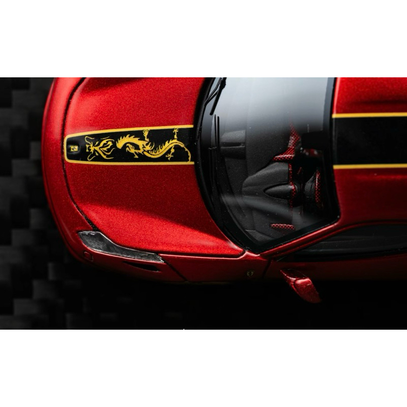 GW GOD WEALTH 1:64 Ferrari 458 Italia 樹脂龍年特別版限量499pcs