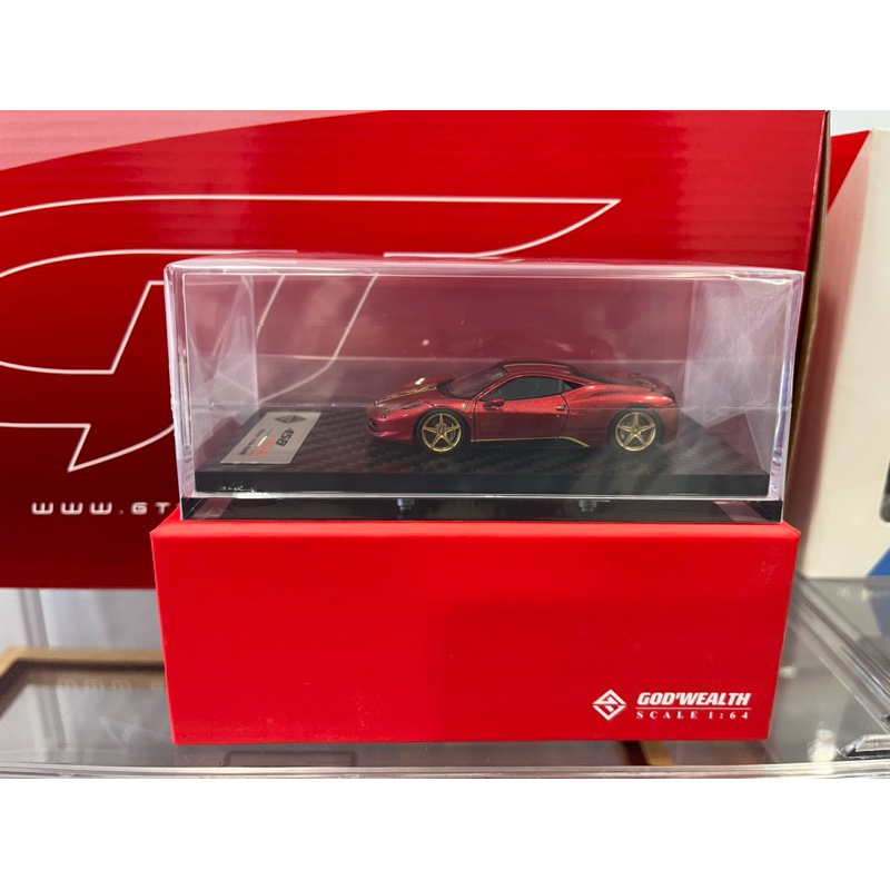 GW GOD WEALTH 1:64 Ferrari 458 Italia 樹脂龍年特別版限量499pcs