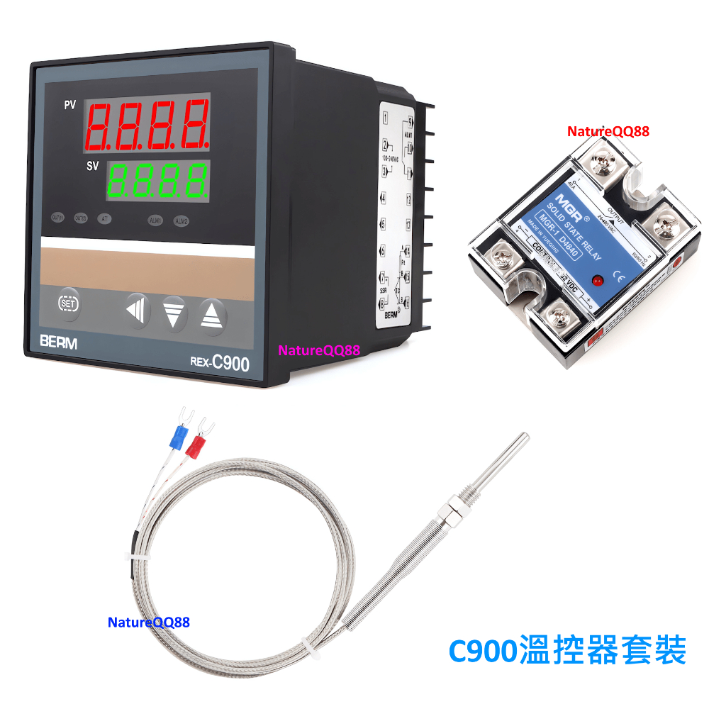 數顯儀表 溫控器 REX-C900 套裝 含感溫棒 固態繼電器 | 蝦皮購物